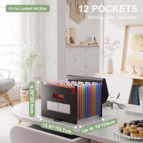 Smart Home ThinkTex Accordion File Organizer, 12 - Pocket Collection