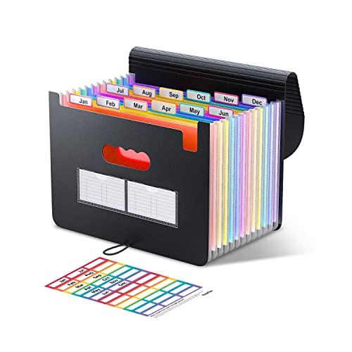 Smart Home ThinkTex Accordion File Organizer, 12 - Pocket Collection