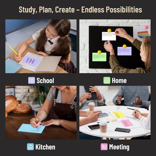 top-tier 300 Count Colored Index Cards 3 x 5 Collection